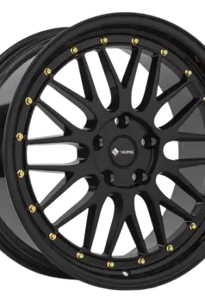 Exclusive Vors VR8 5x112 20x8.5  +35 All Black Gold Rivet