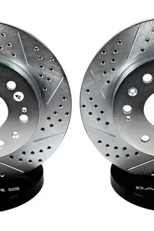 Next Day Delivery Baer Claw Performance Drilled and Slotted Rotors; Front Pair