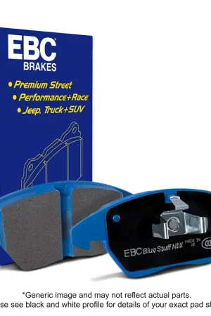 EBC Brakes Bluestuff NDX Fastest Street and Race High-Friction Metallic Brake Pads; Front Pair Sale