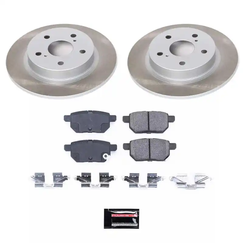 Get Yours Power Stop 11-16 Scion tC Rear Semi-Coated Rotor Kit — PMD Premier Motoring Development