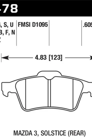 Hawk 13-14 Ford Focus ST / Mazda/ Volvo DTC-60 Race Rear Brake Pads — PMD Premier Motoring Development Certified