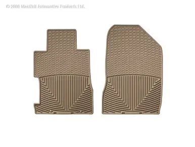 Genuine WeatherTech 06-11 Honda Civic Coupe / Si Coupe Front Rubber Mats - Tan - W65TN