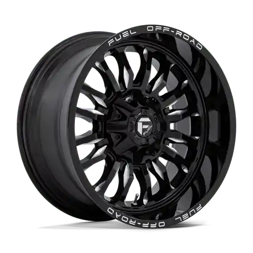 Fuel 1PC D795 ARC 6X135/6X139.7 20X10 -18 GLOSS BLACK MILLED Markdown