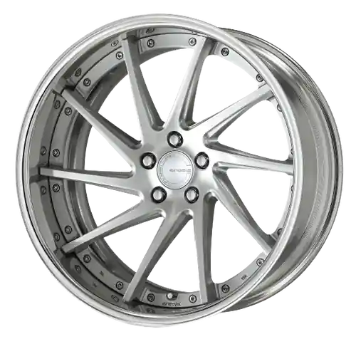 Work Gnosis Cvs 5x114.3 19x9+30 O Disk Brush Silver Clear Original