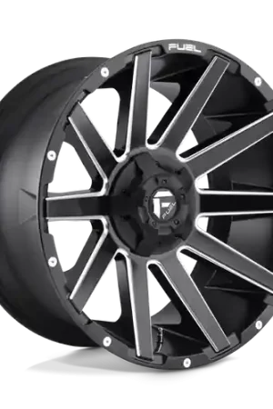 Fuel 1PC D616 CONTRA 5X114.3/5X127 20X9 +1 MATTE BLACK MILLED Free Delivery