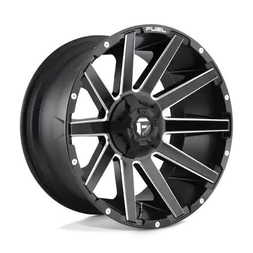 Fuel 1PC D616 CONTRA 5X114.3/5X127 20X9 +1 MATTE BLACK MILLED Free Delivery