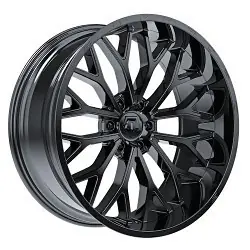 TIS 565B 6x139.7 22x10 10 Gloss Black & Painted lip logo Secure Checkout