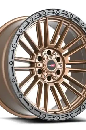 Next Day Delivery Vortek VRT-604 8x165.1/8x170 22x10 -18 Matte Bronze With Black Bead Ring