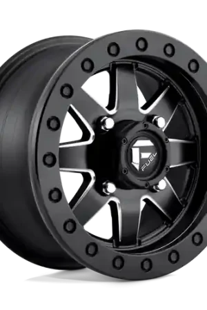 Best Choice Fuel UTV D938 MAVERICK BEADLOCK 4X156 18X7 +38 MATTE BLACK MILLED