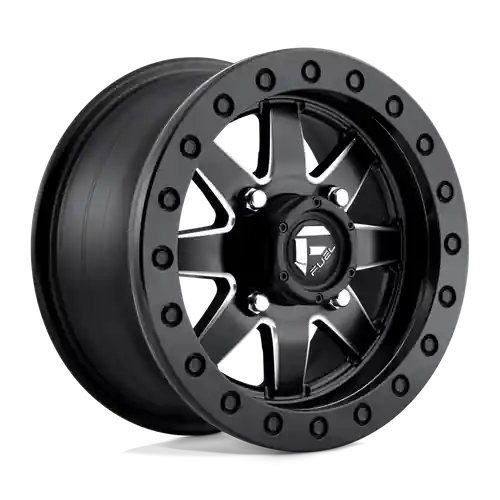 Best Choice Fuel UTV D938 MAVERICK BEADLOCK 4X156 18X7 +38 MATTE BLACK MILLED