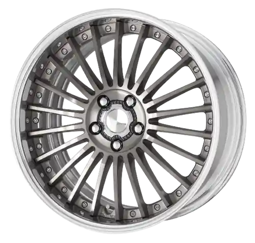 Work Lanvec Lf1 5x114.3 19x12+22 O Disk Trans Gray Polish Limited Offer
