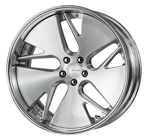 Work Gnosis Cvd 5x114.3 20x9.5+38 O Disk Brush Silver Clear Handmade