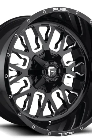 Order Now 20" Fuel Wheels D611 Stroke Gloss Black Milled Off-Road Rims