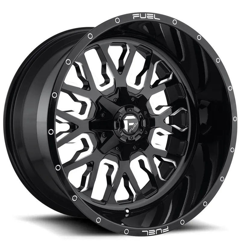 Order Now 20" Fuel Wheels D611 Stroke Gloss Black Milled Off-Road Rims