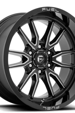 Money Back Guarantee 18" Fuel Wheels D761 Clash 6 Gloss Black Milled Off-Road Rims