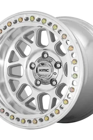 Seasonal Sale 18" KMC Wheels KM235 Grenade Crawl Beadlock Machined Off-Road Rims
