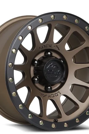 Exclusive Offer 20" Lock Off-Road Wheels Yosemite Matte Desert Bronze with Matte Black Ring Rims