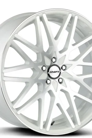 20" Shift Wheels Formula White Machined Rims Flash Sale
