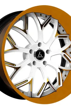 Trending 22" Artis Forged Wheels Radon Custom 2-Tone Face with Color Matching Lip and Hardware Rims