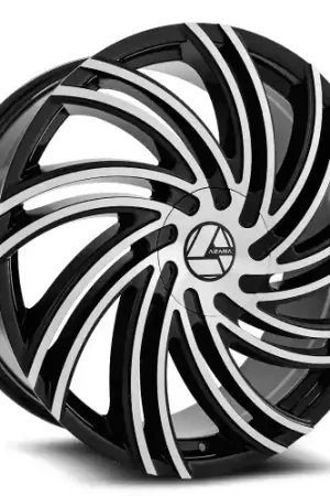 Shop Now Azara AZA-514 5x114.3/5x120 20x8.5 +35 Gloss Black & Machined
