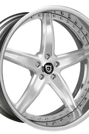 26" Lexani Forged Wheels LF-705 Brushed Silver Face with Chrome Lip Rims New Arrival