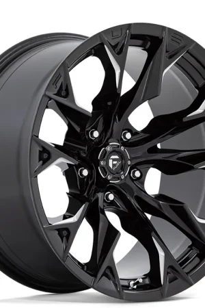 Free Delivery 20" Fuel Wheels D803 Flame 5 Gloss Black Milled Off-Road Rims
