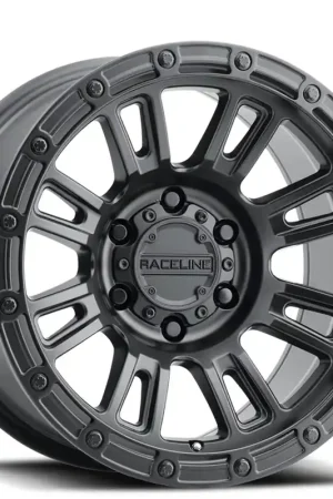 Budget 17" Raceline Wheels 956B Compass Satin Black Off-Road Rims