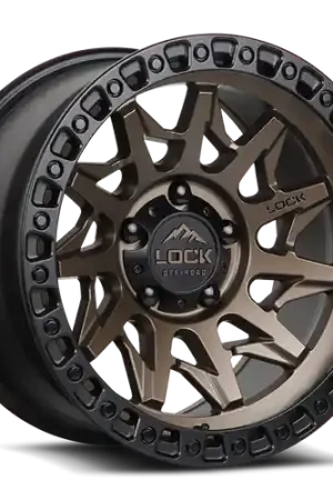 Price Cut LOCK OFFROAD LUNATIC 5x127 20x9 +0 Matte Bronze W Matte Black Ring