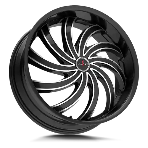 Limited Edition Ignite Flame 5x108/5x114.3 20x8.5 +35 Gloss Black Milled