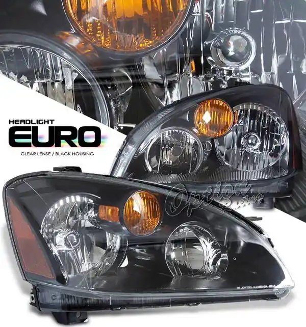 Get Yours Nissan Altima Option Racing Headlights - Black - 10-36280