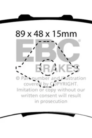 In Demand EBC 10-12 Acura RDX 2.3 Turbo Redstuff Rear Brake Pads — PMD Premier Motoring Development