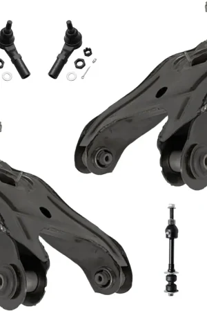 6pc Front Lower Control Arms Outer Tie Rods Sway Bar Links Suspension Kit Grab Now