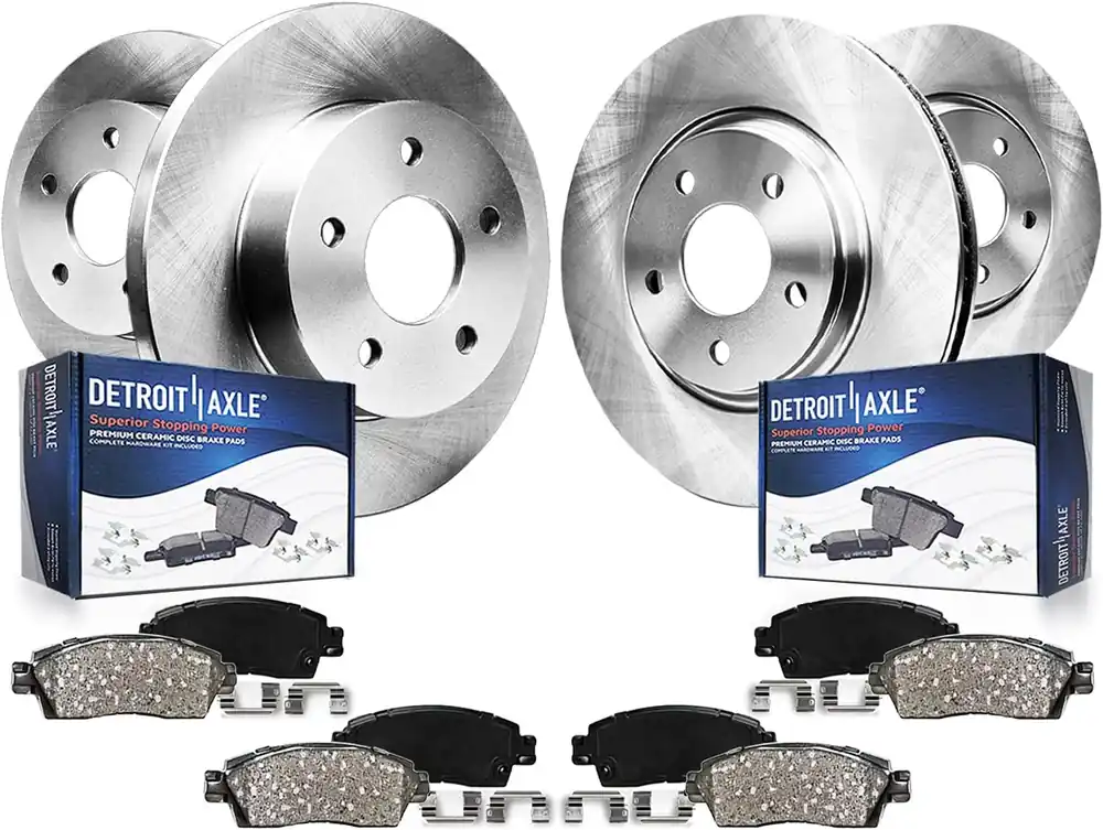Affordable 8pc Front & Rear Disc Rotors and Ceramic Brake Pads Kit