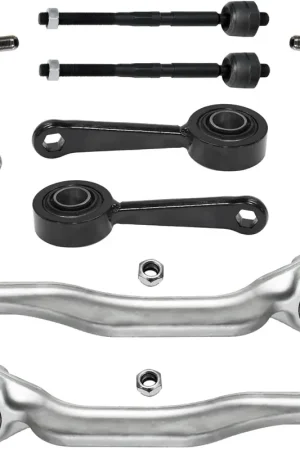 Flash Sale 8pc Front Lower Forward Control Arms Tie Rods Sway Bar Links Suspension Kit