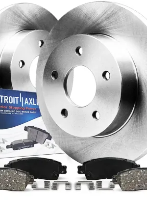 4pc Rear Disc Rotors and Ceramic Brake Pads Kit Deal