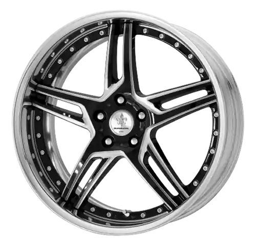 Seasonal Sale DURANDAL DD5.2 Machined Black Polished 5x108 19X8.5 +25MM