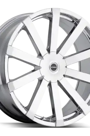 Top Pick Strada Gabbia Blank 20x8.5 +18 Chrome