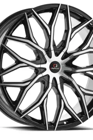 Buy Online Cavallo CLV-37 5x112/5x114.3 20x8.5 +35 Gloss Black & Machined