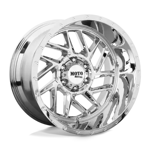 Moto Metal MO985 BREAKOUT 8X165.1 20X12 -44 CHROME Limited Edition
