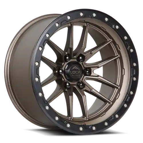 Big Sale LOCK OFFROAD KRAWLER 8x180 20x10 -18 Matte Bronze W Matte Black Ring