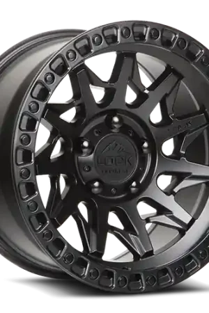 LOCK OFFROAD LUNATIC 5x127 17x9 +1 Matte Black W Matte Black Ring Genuine