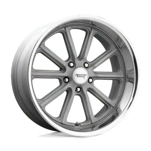 American Racing Vintage VN507 RODDER 5X114.3 17X7 0 VINTAGE SILVER W/ DIAMOND CUT LIP Fast Shipping