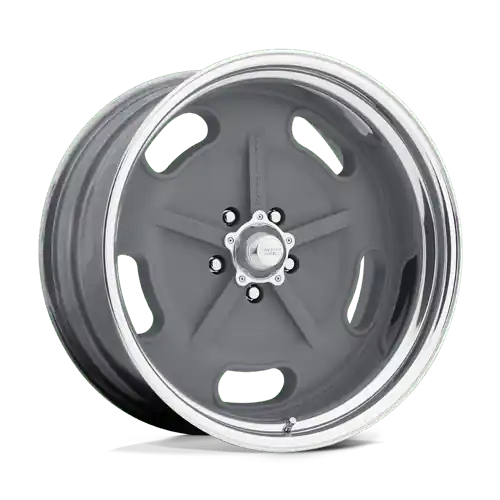 American Racing Vintage VN470 SALT FLAT 5X120.65 15X12 +13 MAG GRAY W/ CENTER POLISHED BARREL Secure Checkout