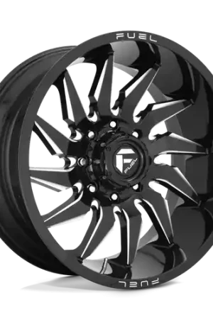 Fuel 1PC D744 SABER 8X180 20X10 -18 GLOSS BLACK MILLED Don’t Miss Out