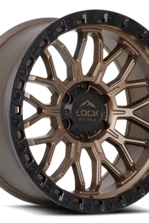 LOCK OFFROAD COMBAT 5x127 17x9+1 Matte Bronze W Matte Black Ring Editor’s Pick