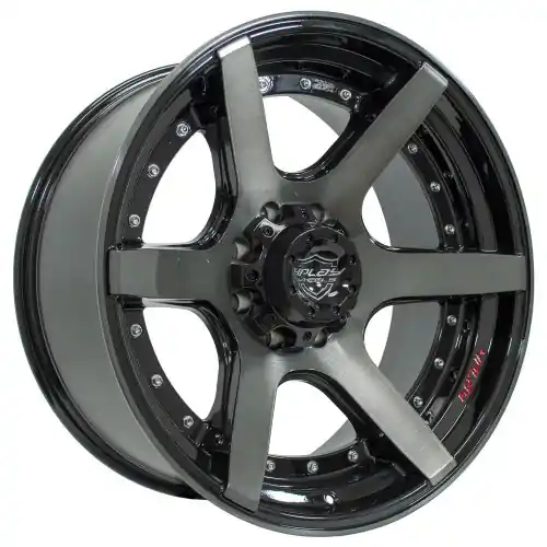 Authentic 4PLAY 4P60 8x165.1 22x10-24 Brushed