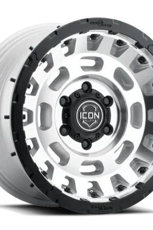 Must Have Icon Alloys Hammer Pro Wheel 17x8.5 6x139.7 Silver Machined 0mm 21017858347SM