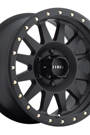 Professional Grade Method Race 304B Double Standard Wheel 18x9 6x139.7 Matte Black -12mm - FREE T-SHIRT INCLUDED!