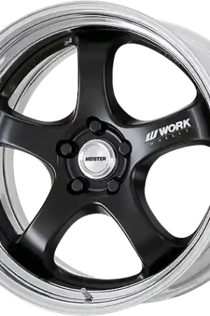 Free Shipping Work Meister S1R 5x108 18x9+22 A Disk Matte Black