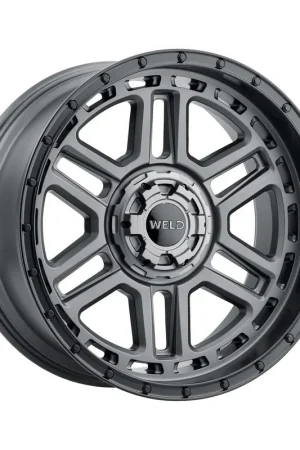 Don’t Miss Out Weld Off-Road Crux Wheel 20x10 6x135 & 6x139.7 Satin Gunmetal w/ Satin Black Ring -18mm - FREE T-SHIRT INCLUDED!